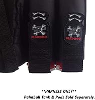 Vista 6 de Maddog Paquete de arnés vertical de paintball 4+1 Cinturón de soporte para cápsulas de paintball con bolsa para hasta 88ci. Botella de tanque