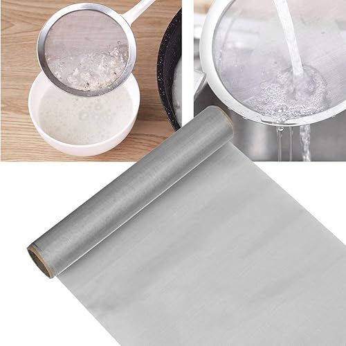 Miniatura 3 de Malla de malla de acero inoxidable 304 del filtro 120 de la pantalla de malla de alambre 12" × 40" (11.8 in × 39.4 in) Pantalla de filtro de malla