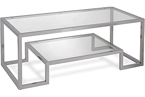 Henn and Hart Chrome Coffee Table: Modern Elegance for Your Living Space