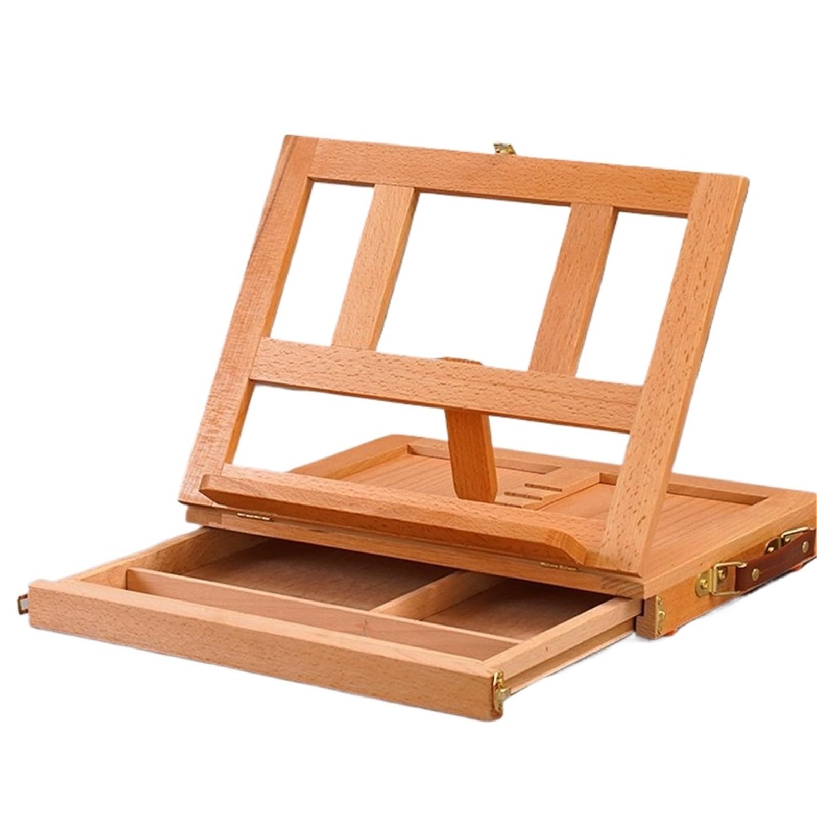 tragbare Malbox Holz Tragbare Tisch Staffelei Einstellbare Multifunktions Kunst Malerei Box Professionelle Klapp for Künstler