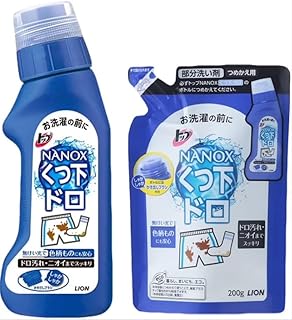 トップ NANOX 靴下 ドロ用 部分洗い 本体1個 詰め替え1個