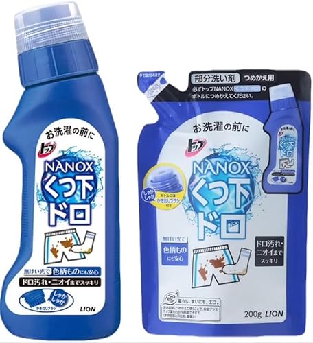 トップ NANOX 靴下 ドロ用 部分洗い 本体1個 詰め替え1個のサムネイル
