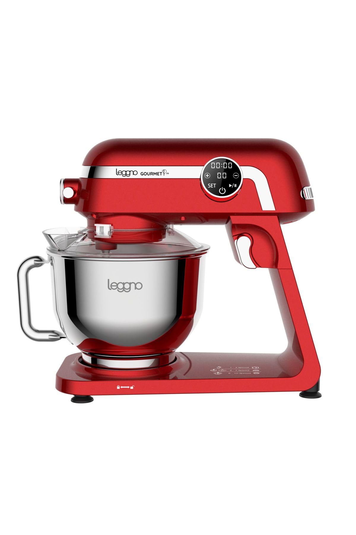 Leggno SM1527MRD Gourmet Pro Stand Mixer Kırmızı