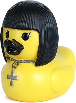 Goth Resin Duck Figurine - Unique Gothic Girl Duck Decor, Handmade Resin Collectible for Desktop, Halloween, Christmas Decor, Gothic Gifts