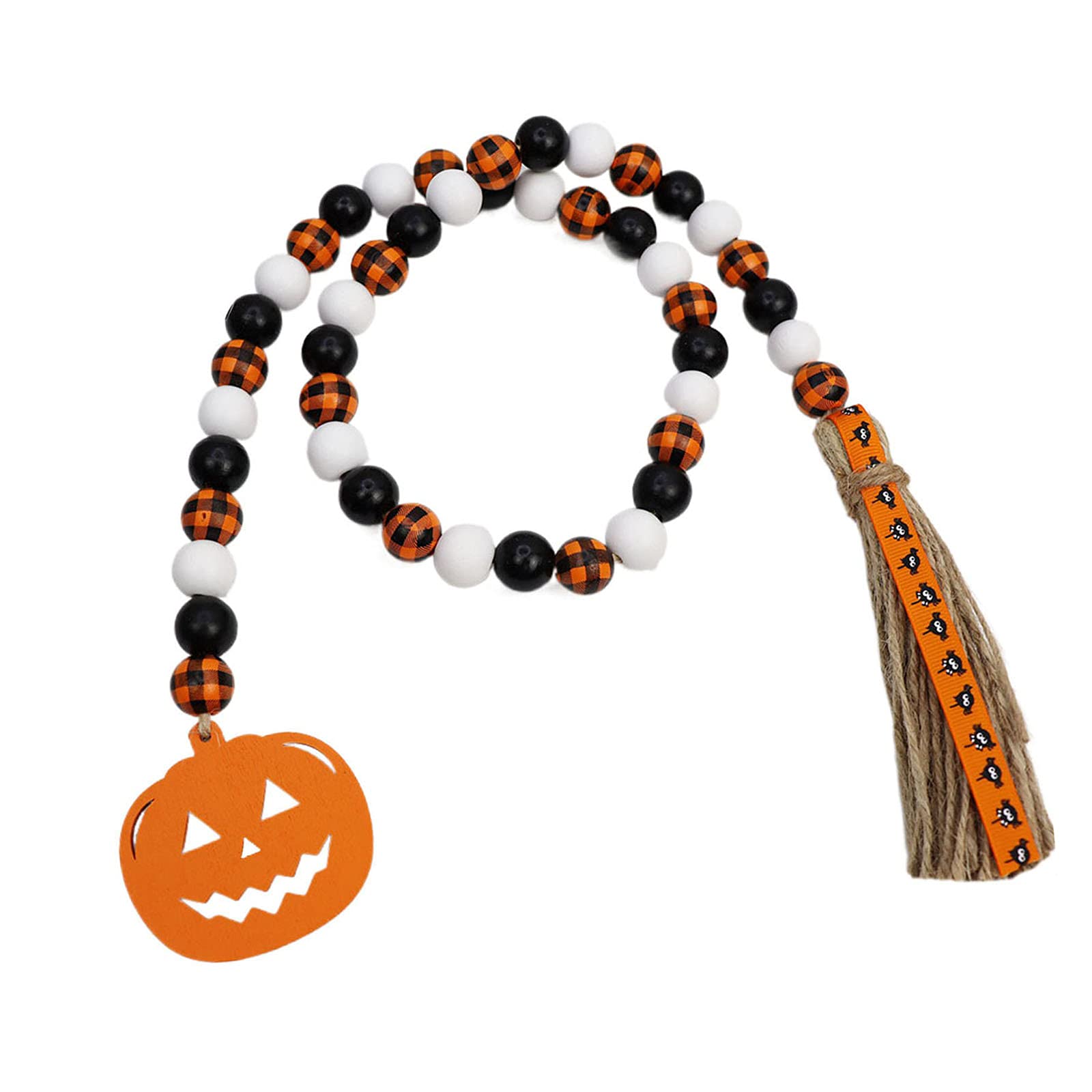SAVITA 100 Pièces 16mm Halloween Thanksgiving Perles De Bois