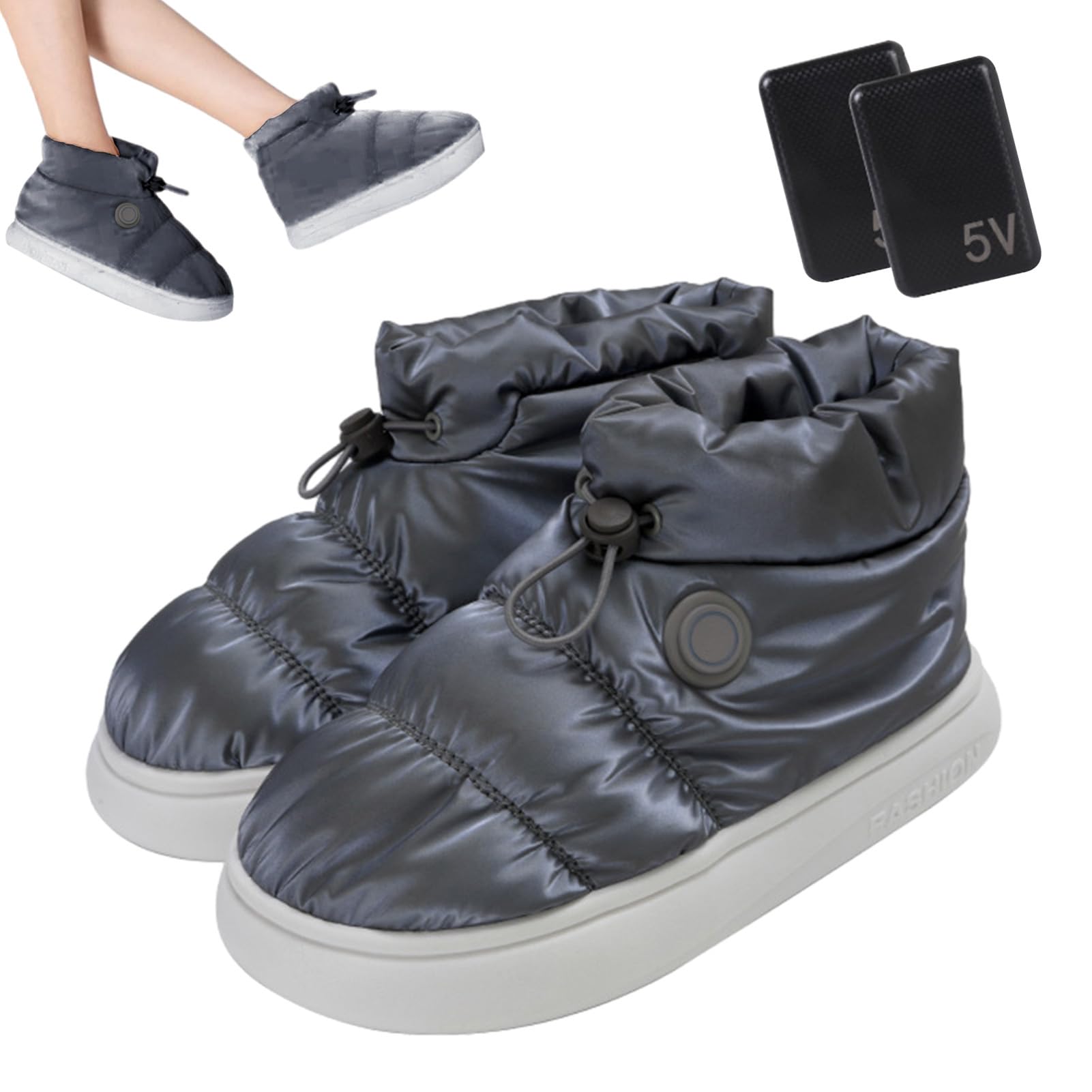 Scarpe riscaldanti ricaricabili, scarpe riscaldanti elettriche - piedi calde | Scarpe termiche per piedi riscaldanti | Scarpe termiche scaldapiedi