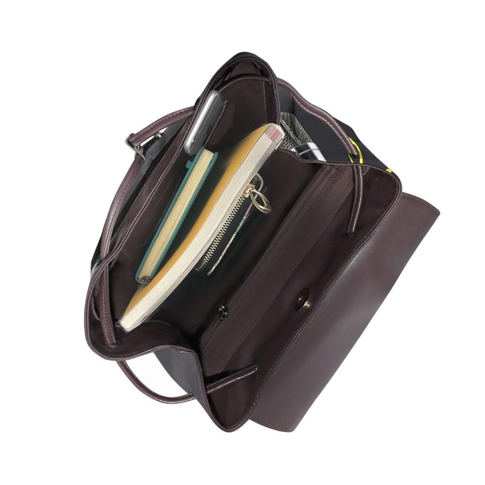 Damen-Rucksack mit Mikrofon mit Musiknoten-Druck, leicht, vielseitig, modisch, täglich, lässig, für Reisen, Arbeit