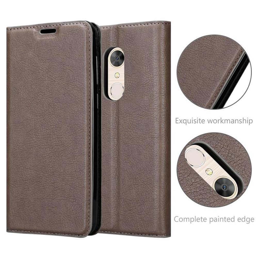 Custodia A Libro Cadorabo Per Alcatel 5 - Cover Portafoglio In Similpelle Marrone Con Chiusura Magnetica, Vani Carte E Funzione Stand - 2