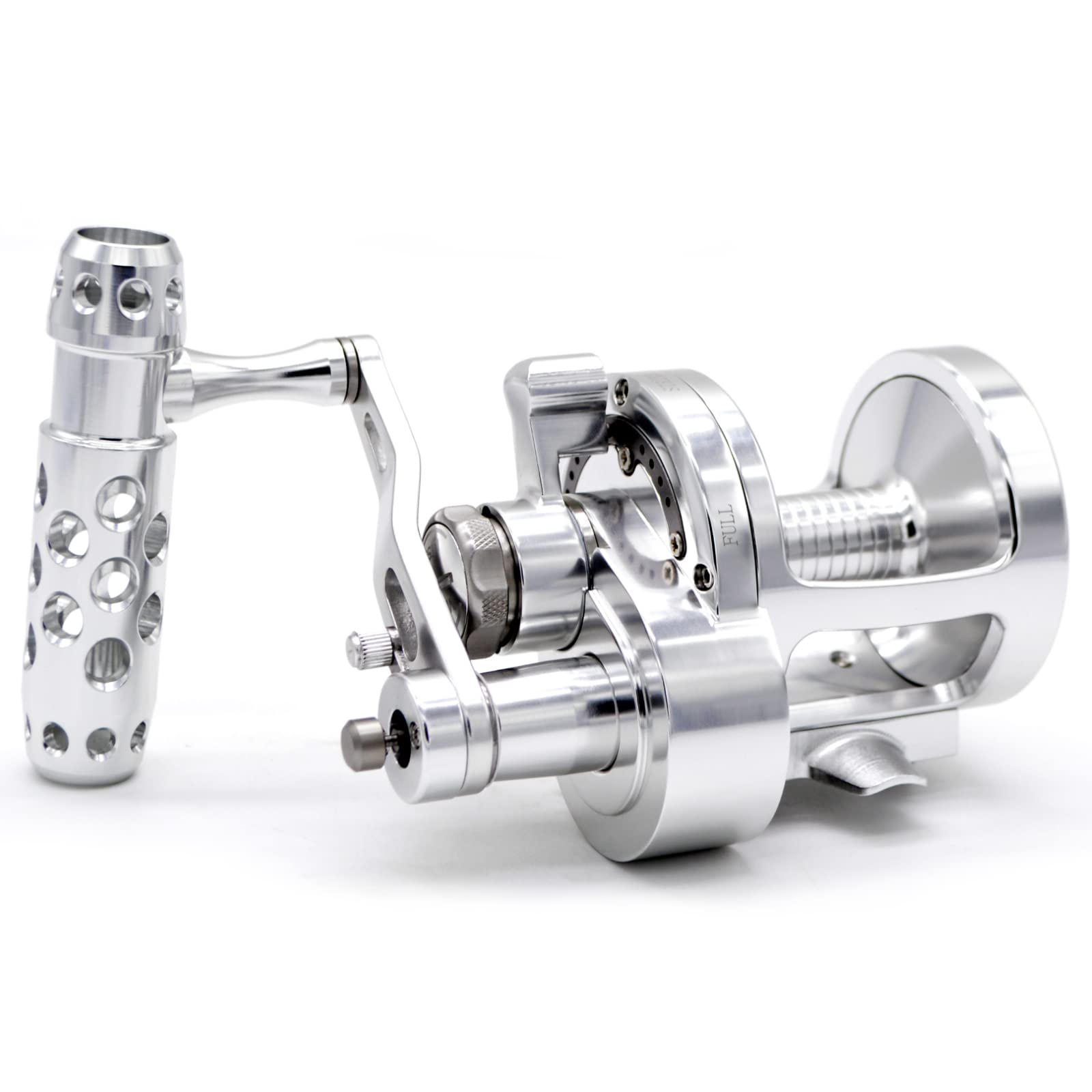 CAMEKOON Conventional Lever Drag 2-Speed Trolling Fishing Reel, 4.5:1/2.1:1 Gear Ratio, Overhead Multiplier Saltwater Reel, 25kg Powerful Carbon Drag : Sports & Outdoors