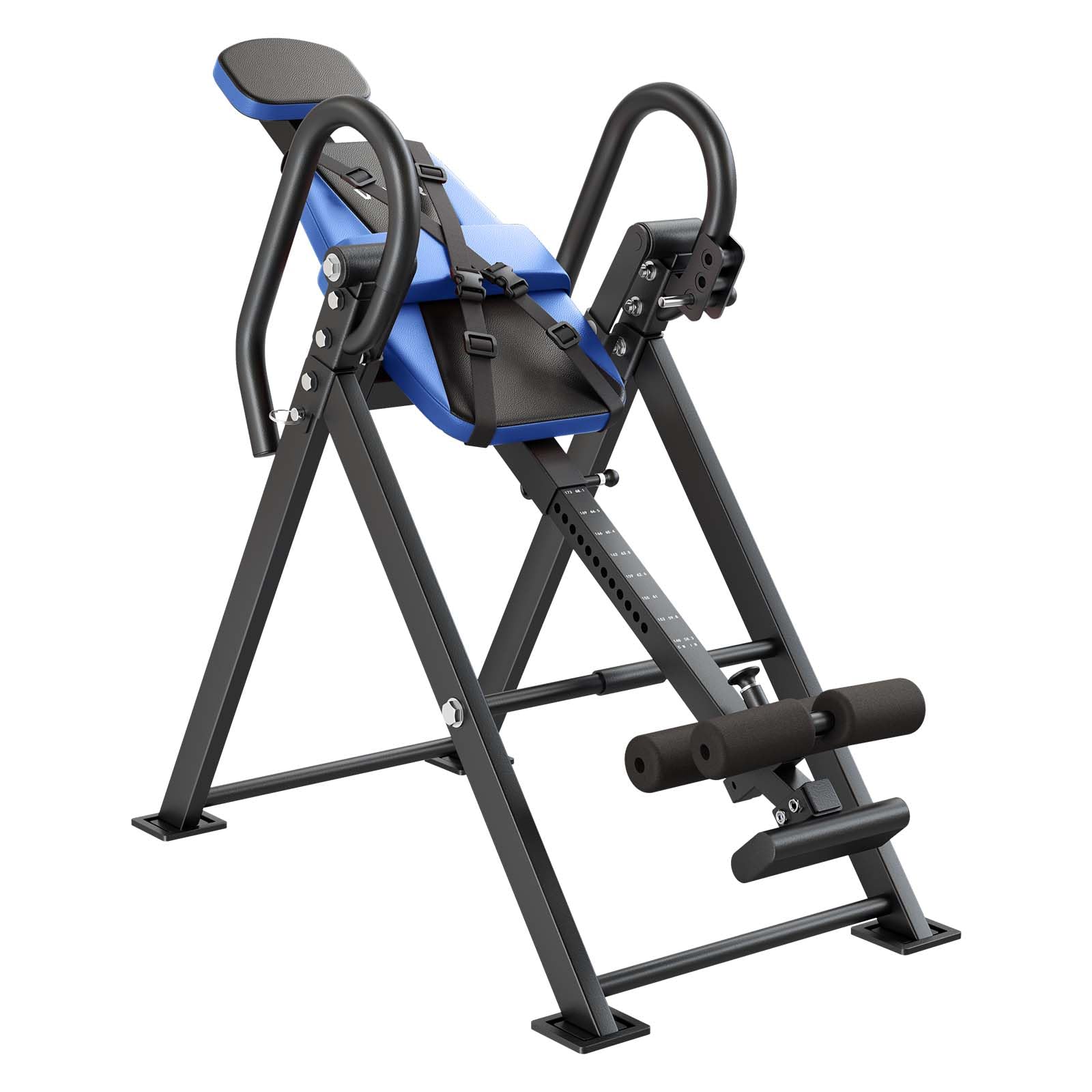 VEVOR Panca ad Inversione per Fitness, Panca di Inversione Gravitazionale Carico Max 126 kg Doppio Meccanismo di Bloccaggio a Rulli, Attrezzi per Allenamento Schiena Esercizio per Colonna Vertebrale