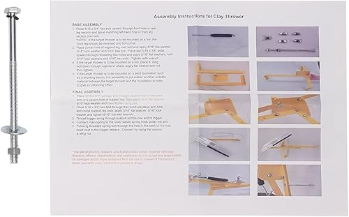 Miniatura 9 de Lanzador de palomas de arcilla ajustable en ángulo, máquina automática de lanzador de discos para práctica de tiro y entrenamiento de objetivos,