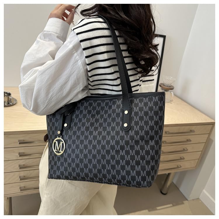 Bolso Tote para mujer con correa ancha y asa superior miniatura 2