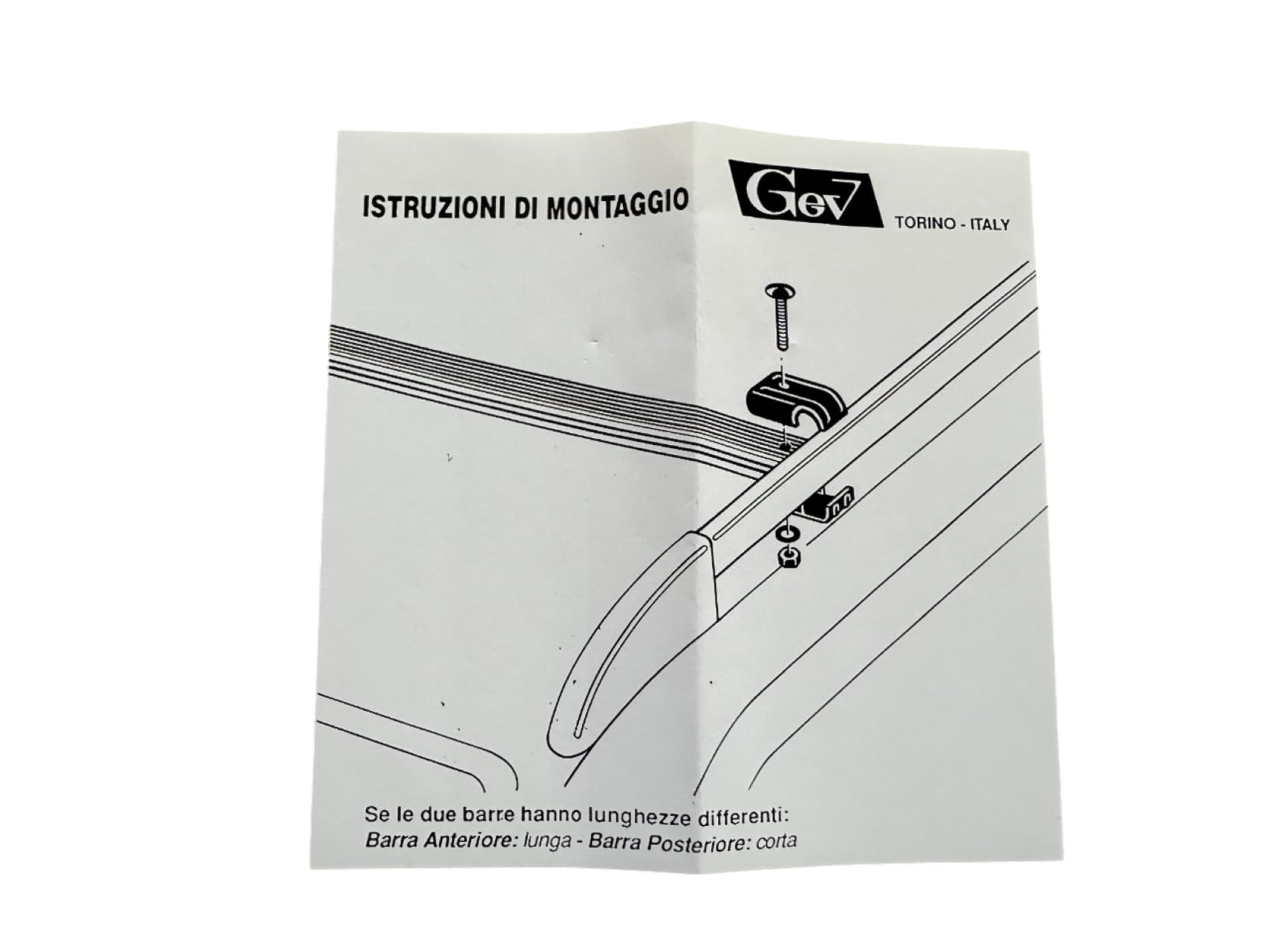 GEV Barre PORTATUTTO Premontate Specifiche Fiat Panda II Serie 2003 2011 Nero Acciaio 8814