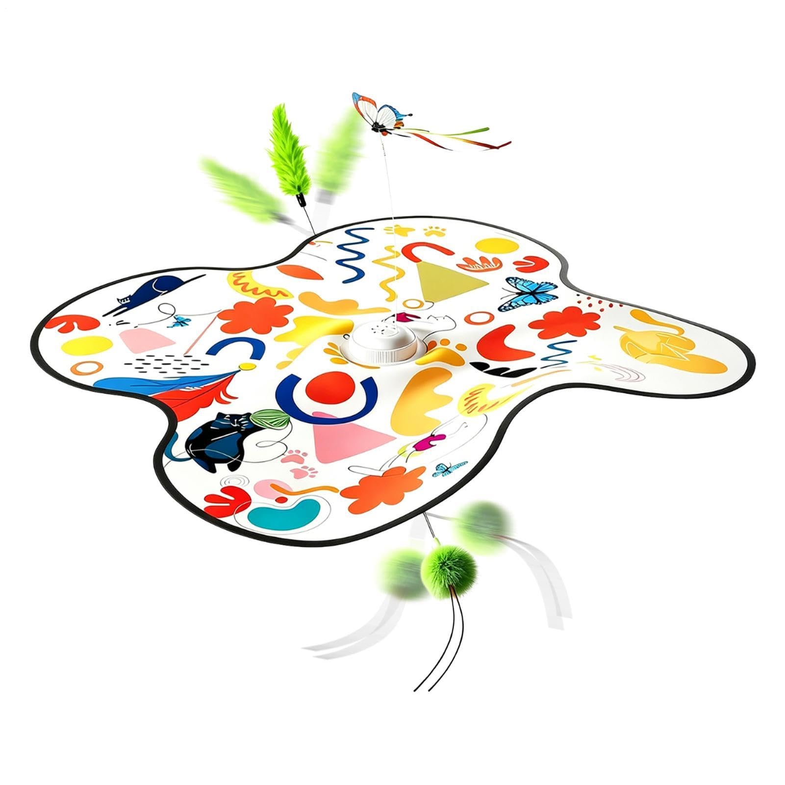 Giocattoli interattivi per gatti da interni, gioco interattivo da 3 | Giocattoli da esercizio per gatti, per stimolazione mentale, caccia simulata e gioco antistress