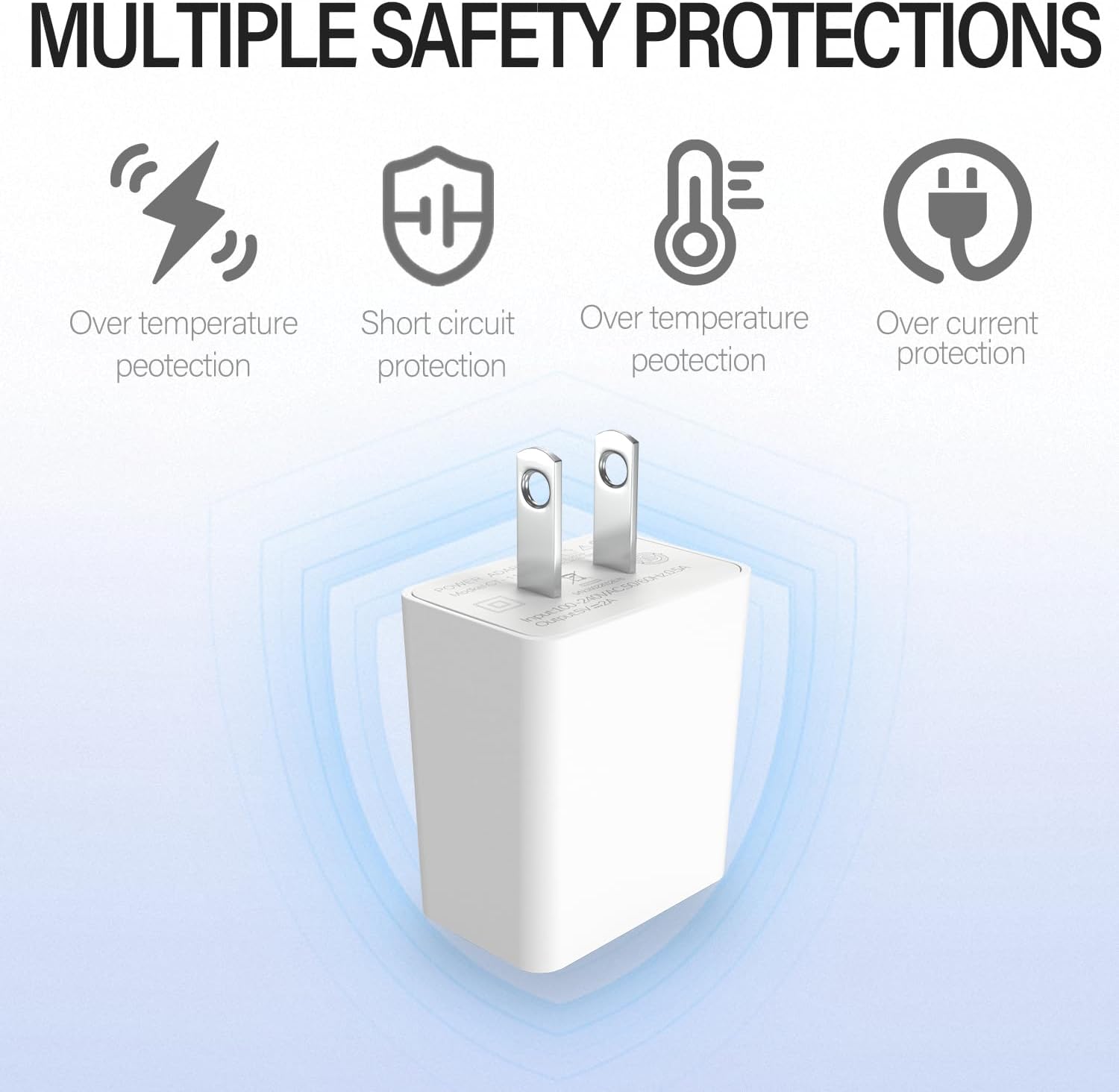 Wall Charger Compatible with Philips Sonicare 4100/3100/ 2100/1100, COSLUS/Nicwell/Bitvae/7AM2M Electric Toothbrush, 5V 2A Water Flosser Power Adapter,White
