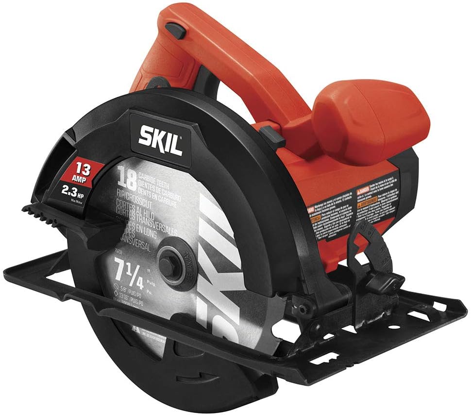 5080-01 13-Amp 7-1/4" Circular Saw, Red