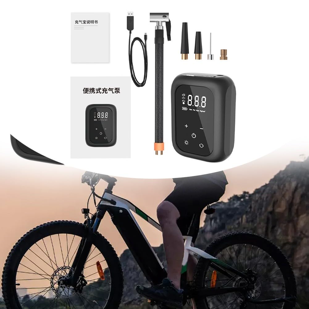 Pompa Per Pneumatici Portatile SINZUX 150 PSI - Compressore Senza Fili Con Batteria 6000mAh, Doppio Uso - Foto 5