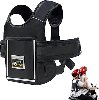 Correia de segurança para mota para crianças, cinto de mota para crianças, cinto de mota ajustável para crianças, cinto de segurança para mota para crianças, respirável para crianças entre 2 e 15 anos