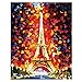 5D diy pintura diamante taladro completo kit de punto de cruz diamante kits de pintura para adultos rhinestone bordado diamante arte para decoración de la pared del hogar,Torre Eiffel(30x40cm)