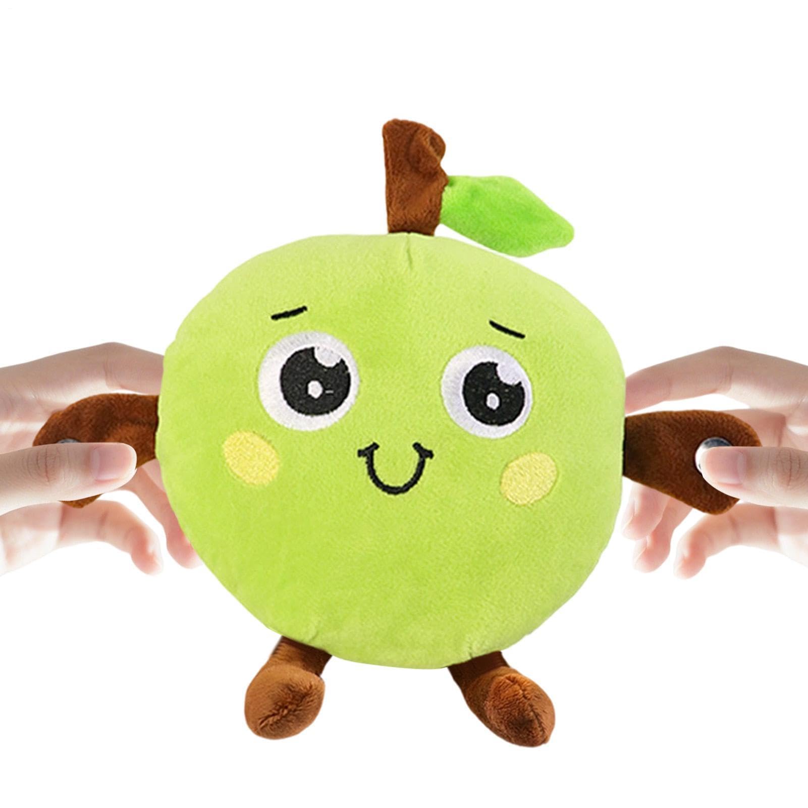 Sensor Beat Piano Plush Toy, Parent-Child Interactive Singing plush toy, Fruit Electric Induction Doll for Kids, Featuring Touch Activated Music Rhythm for Learning & Entertainment Activities