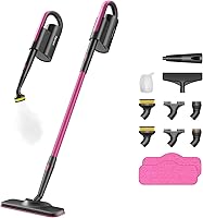 Schenley Steam Mop with Detachable Handheld Steamer: Hardwood, Laminate, Tile, Grout Cleaner + 14 Accessories & Washable Pads