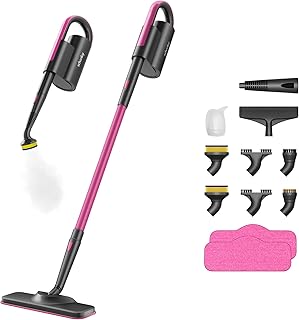 Schenley Steam Mop Cleaner with Detachable Handheld Steamer for Cleaning Hardwood, Laminate Floor, Tiles and Grout, with 14-in-1 Multi-purpose Accessories and Washable Microfiber Pads
