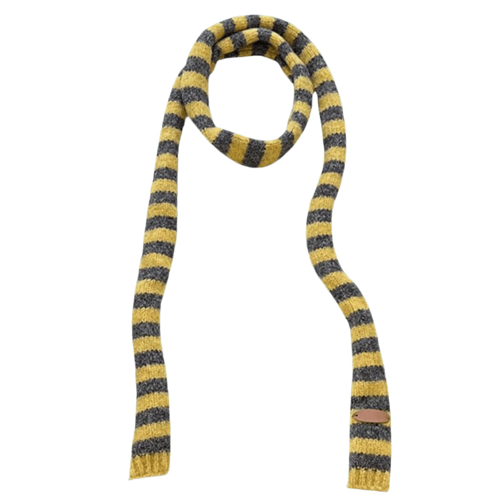 Morain Knit Scarf for Women Long Skinny Belt Necktie Neck Scarf Girls Photo Props Long Neckerchief Skinny Scarf