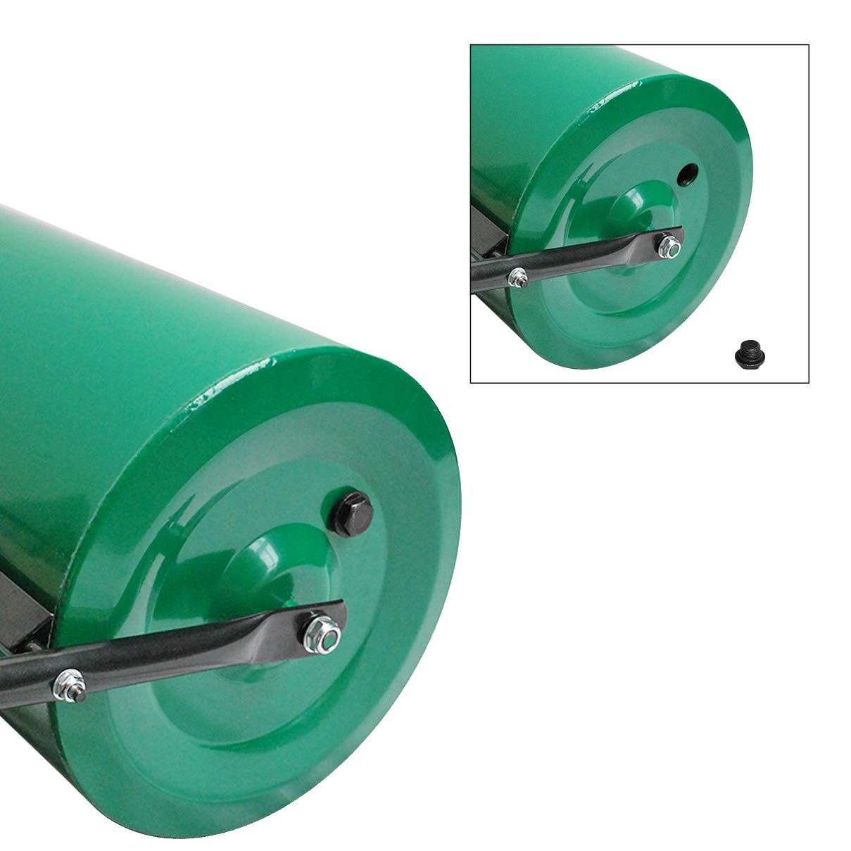 Rasenwalze Handwalze Gartenwalze Ackerwalze Rasenroller Walze Metall 60 cm