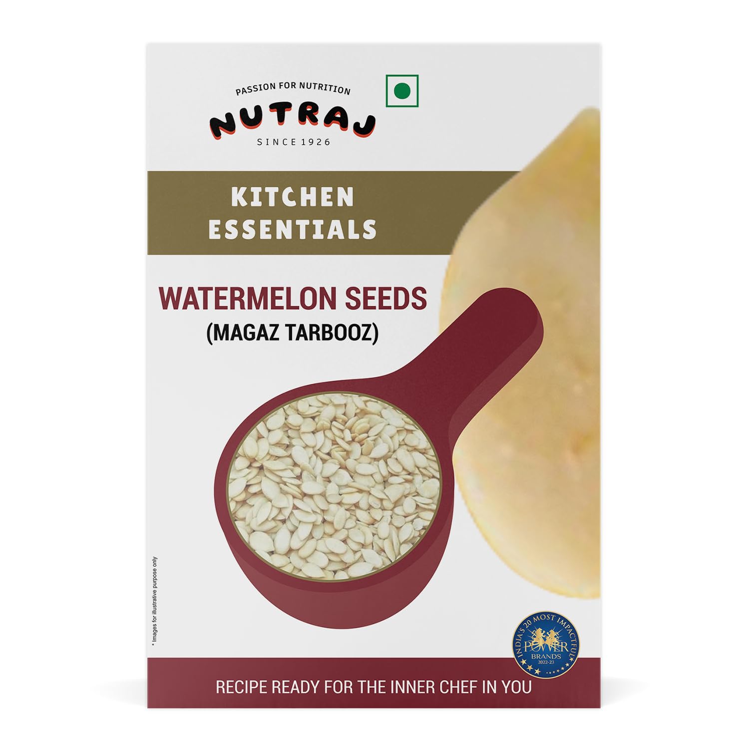 Nutraj Watermelon Seeds 400g (200g x 2) Pack | Tarbuj Beej | Seeds for Eating | Seed Cycling