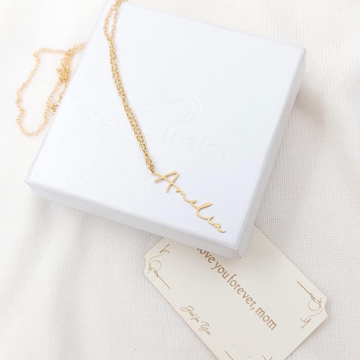 My Name Necklace Pendant, Name necklace personalized gold, Gift for Women, Custom Name necklace, Sterling Silver and Gold