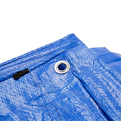 B-Air Grizzly Tarp, 8 x 8 Weave, Multi Purpose Waterproof Tarp, 8X10, Blue, Pack of 20 - Thumbnail 7