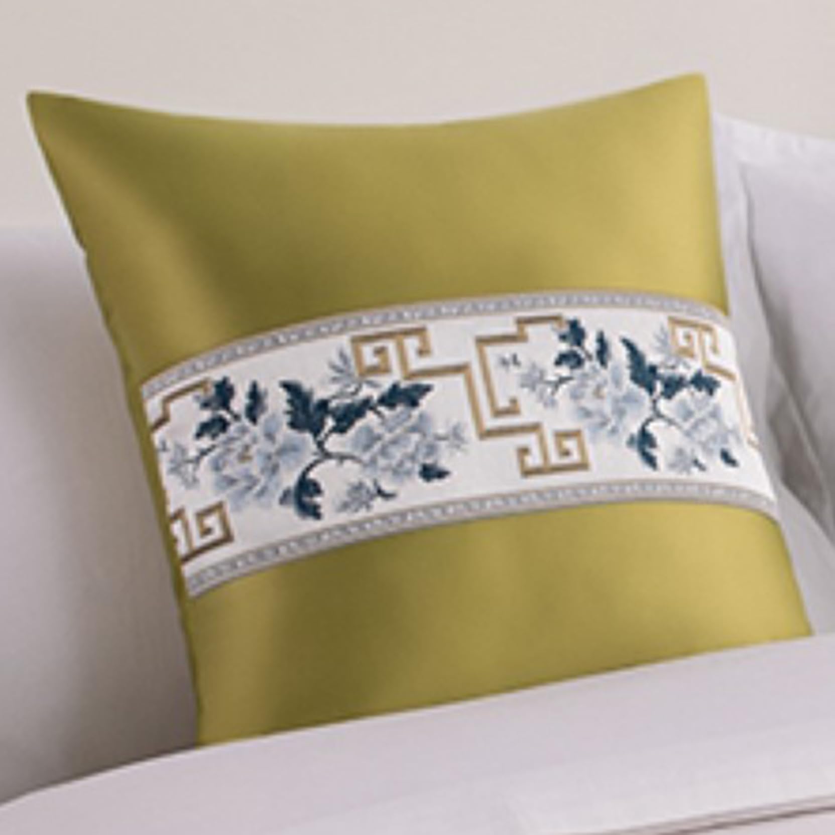 Housse de coussin avec noyau vert 45x45 cm pour chaise et canapé