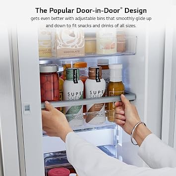 30 cu. ft. French Door Refrigerator, InstaView, Full-Convert Drawer, Craft Ice in PrintProof Stainless Steel