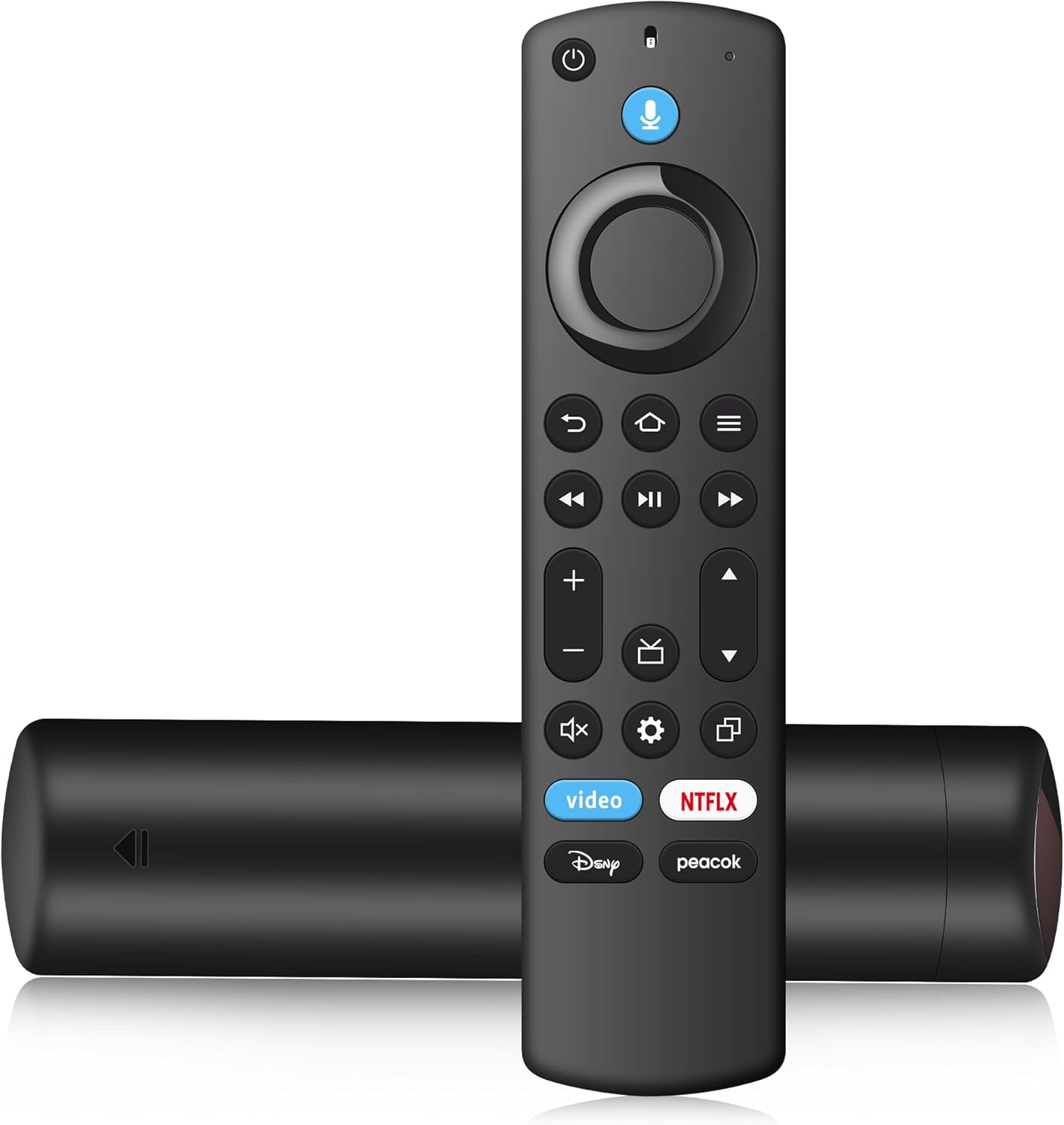 Controle remoto Firestick de substituição para todas as TVs Fire Series Stick (2ª/3ª geração), controle remoto universal de TV compatível com Stick 4K/4K Max/Lite/HD e Cubo de TVs com controle de voz