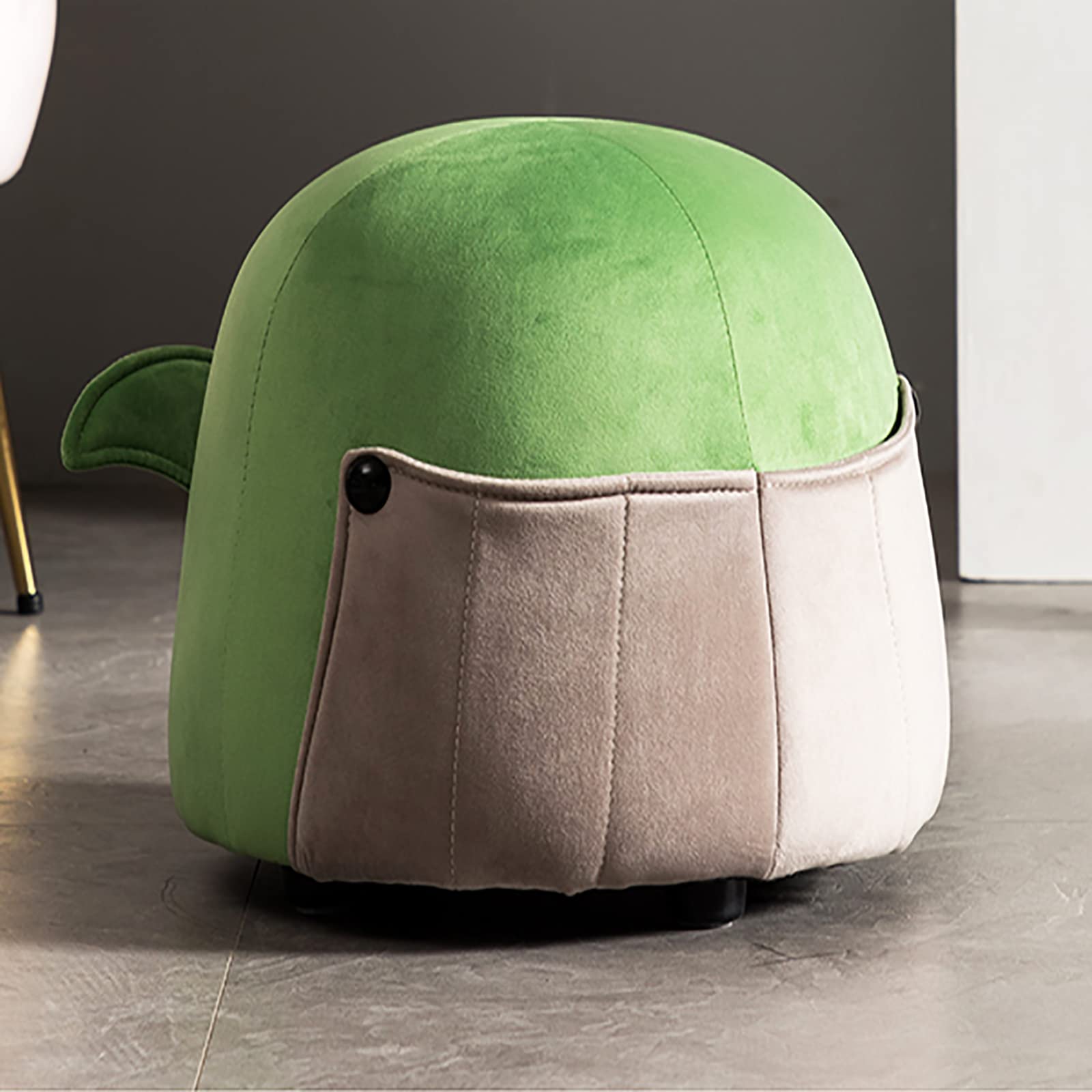 Repose-Pieds Mignon de Dessin Animé en Velours | Pouf Confortable et Moelleux
