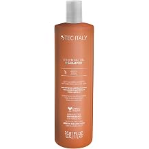 Tec Italy Essential Oil Shampoo for All Hair Types Hydrating Nourishing Cleanser with Argan Castor Apricot Oils Anti Frizz Shine Softness Daily Use Keratin Amino Acids Gentle Formula 33.81 fl oz