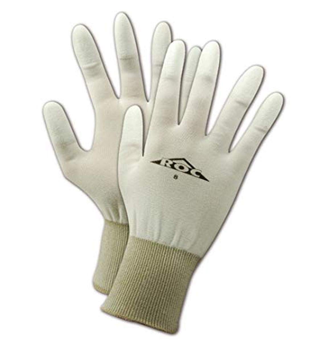 MAGID ROC Scratch-Resistant Polyurethane Fingertip Coated Gloves, 12 Pairs, PU58