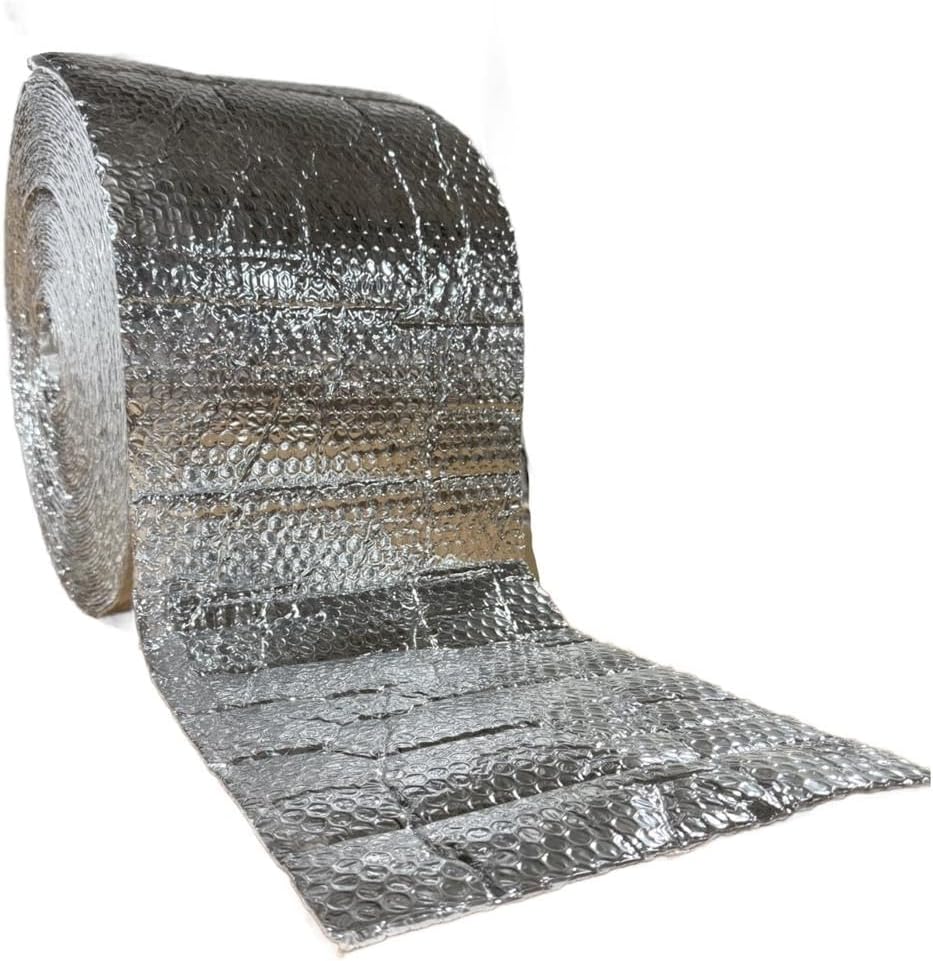 3/16" x 125' Reflective Bubble Cushioning Wrap Roll Thermal Insulation (12" x 125')