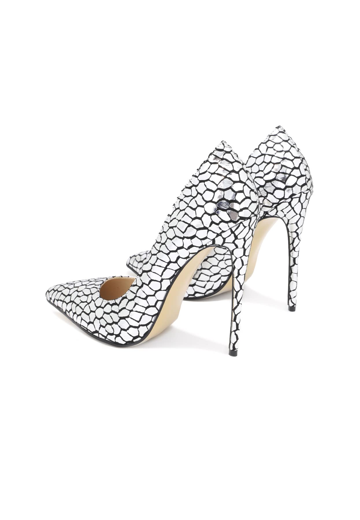 QUEEN HELENA Scarpe con Tacco a Spillo Decollete a Punta Chiusa Eleganti Donna K2104M
