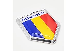 2-Pack Romania Flag Decals: Showcase Your Romanian Pride