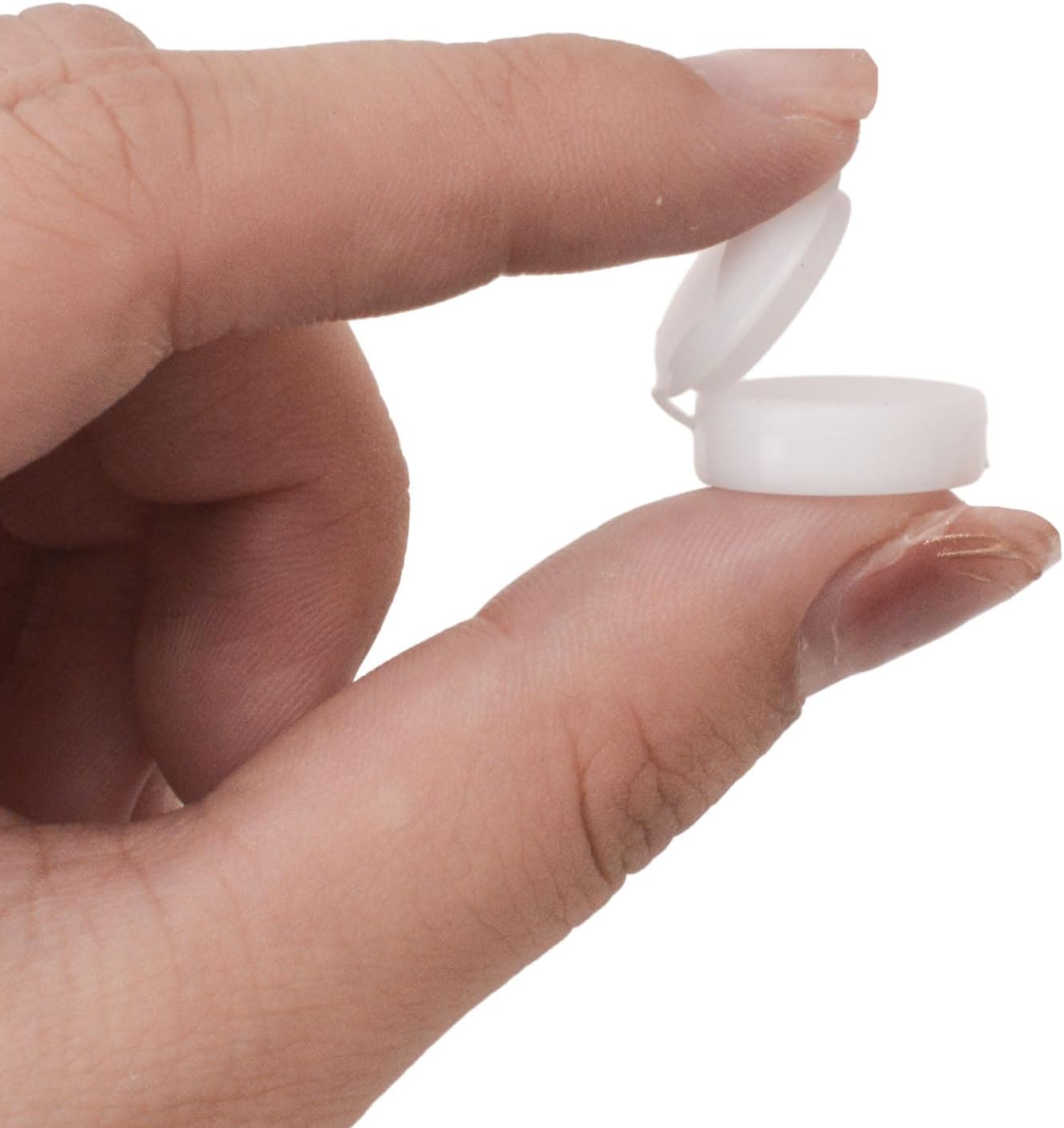 INCREWAY 100pcs Plastic Screw Cover Caps, M6 Fold Washer Tops, Decorative Flip Covers (White)