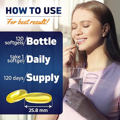 Miniatura 3 de Vitamatic Paquete de 2 cápsulas de aceite de hígado de bacalao islandés de 1250 mg 120 cápsulas blandas (sabor a limón) - Promueve la salud