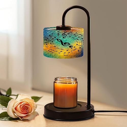 Miniatura 15 de Lámpara calentadora de velas con temporizador y atenuador, retro Boombox Collage Cassette Reproductores de cinta, altavoces, calentador de cera