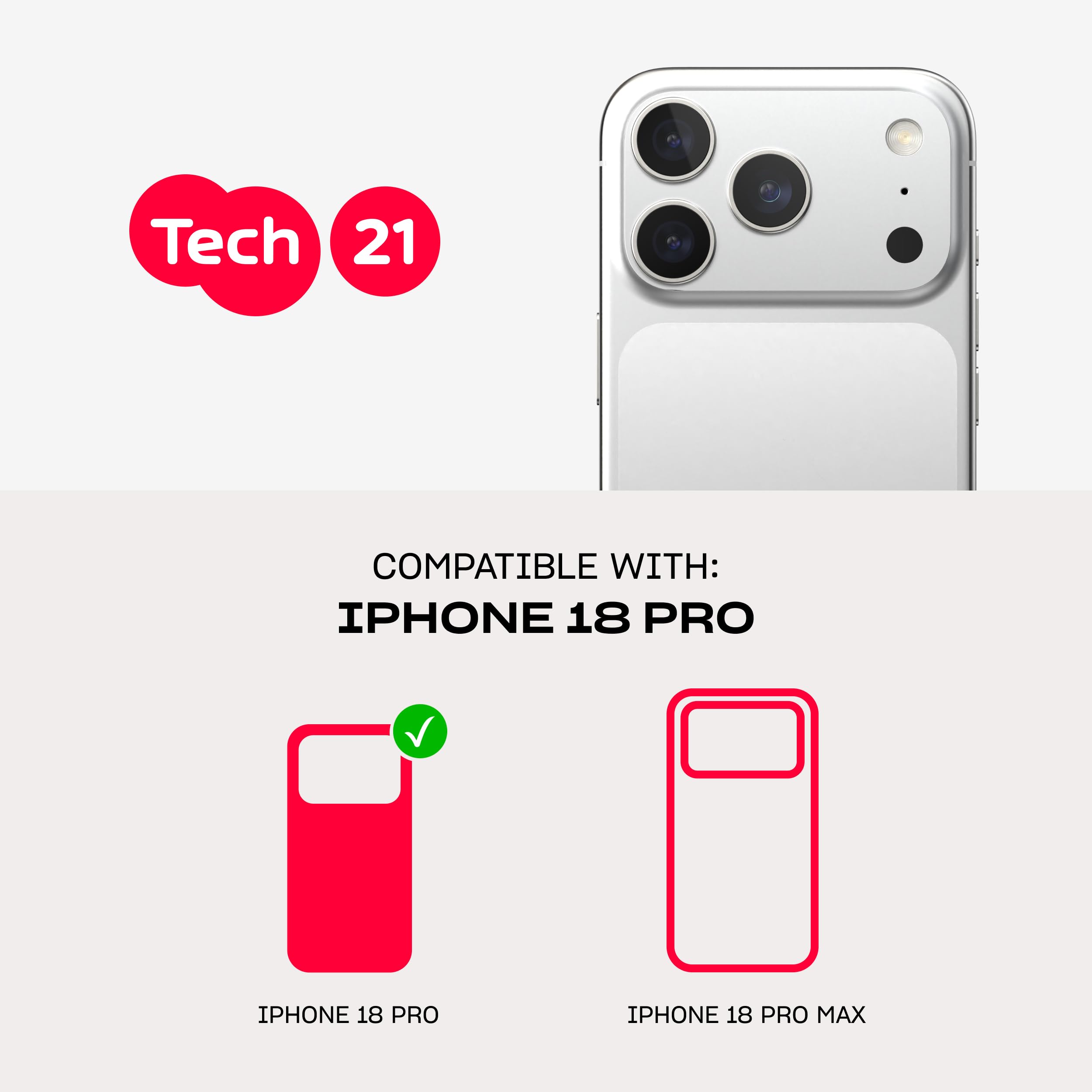 tech21 EvoPulse Fauxven Coque avec MagSafe pour iPhone 18 Pro | Noir