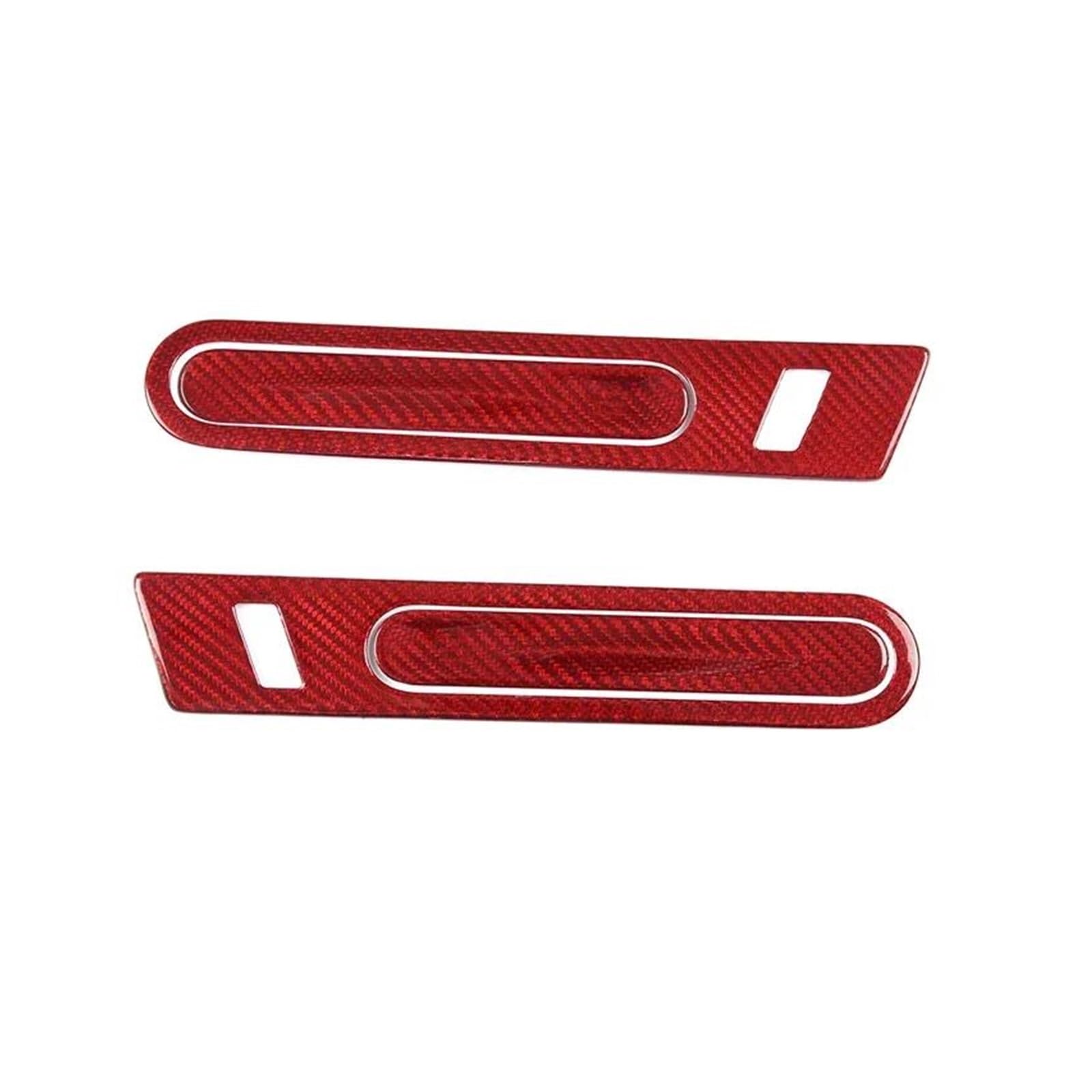 Cavinbdz Red Carbon Fiber Real Carbon Fiber Outer Door Handle Cover Trim For Nissan R35 Gtr 2006-2018 (Red Carbon Fiber)