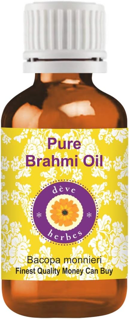 Deve Herbes Brahmi Oil (Bacopa monnieri) | Infused | Pure | Non-Sticky | Lightweight | For Hair Care Routines | Men & Women | Traditional Use | Natural | 5ml
