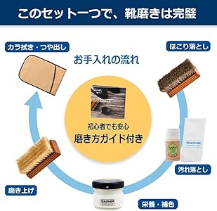 Amazon | [サフィール] 靴クリーム シューケア スターター セット