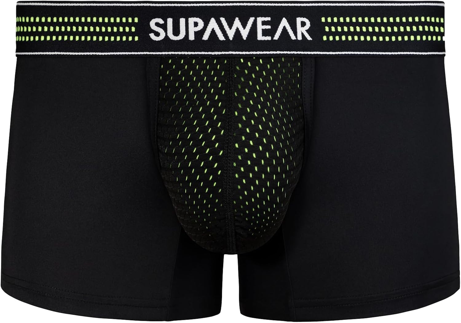 Supawear - Mens Trunks Underwear - Mesh Trunk Neon Green