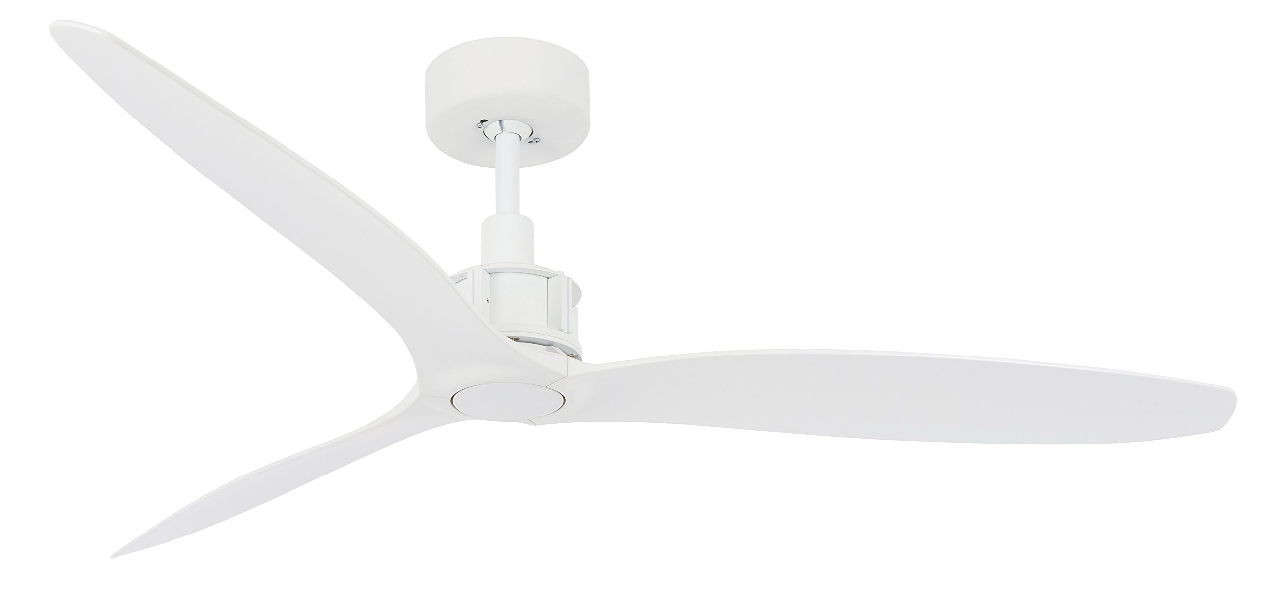 Lucci Air212916010 Viceroy Ceiling Fan, 52 Inch, Matt White with Matt White High Performance ABS Blades