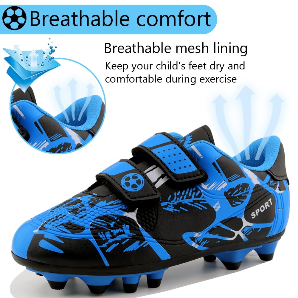 Scarpe da Calcio Ragazzi Scarpe da Calcio Bambini Scarpe da Ginnastica Ragazze Scarpe da Allenamento da Calcio Antiscivolo Unisex 28-37